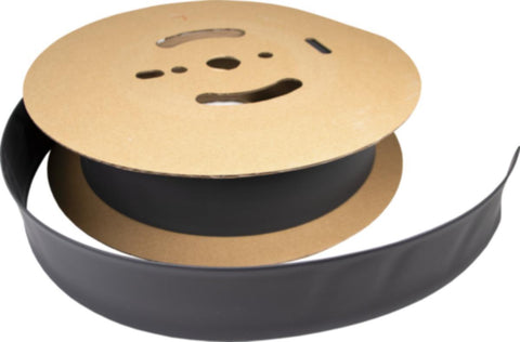 Krympeslange Melbye Tynnvegget, uten lim, svart, på rull