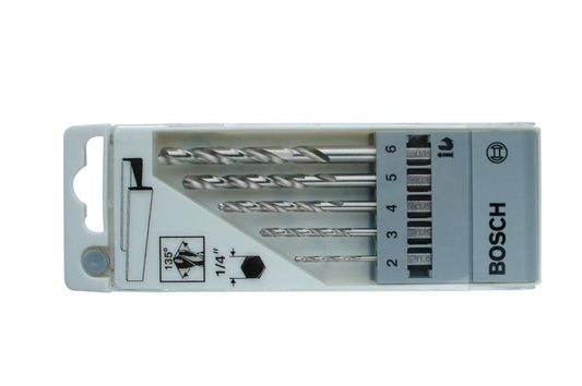 Metallborsett Bosch HSS-G 5-deler fra Bosch