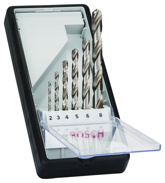 Metallborsett Bosch HSS-G 6-deler fra Bosch