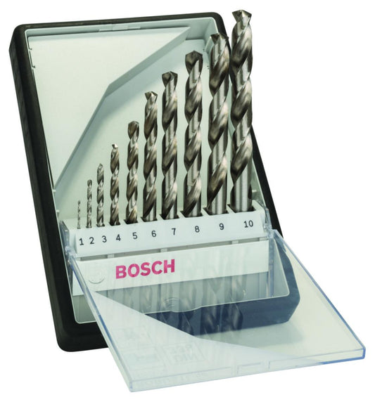 Metallborsett Bosch HSS-G 10-deler fra Bosch