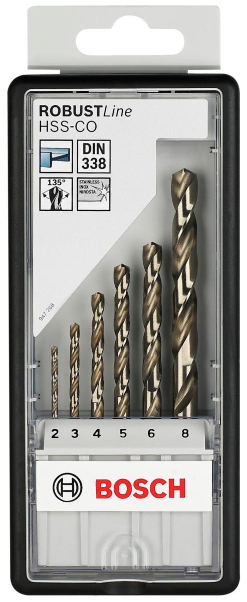 Metallborsett Bosch HSS-CO 6-deler fra Bosch