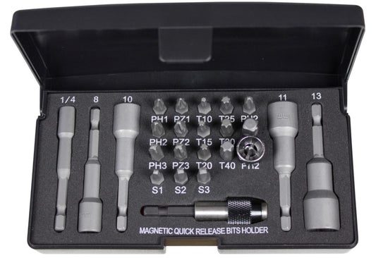 Bits-sett Tecos 1/4 24-del