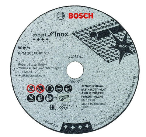 Kappeskive Bosch rett Expert for Inox fra Bosch