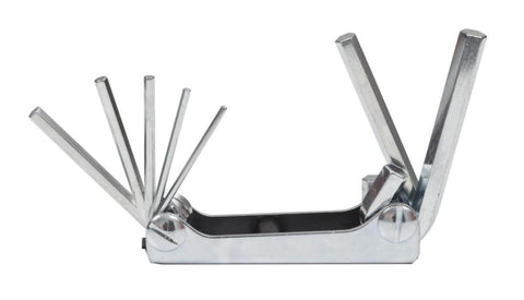 Foldesett metrisk Bahco 7 stk Sekskant