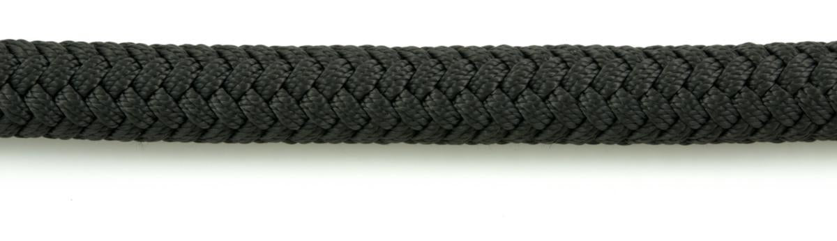 Tau rekkverk flettet Polyester Svart - Poly-Produkter