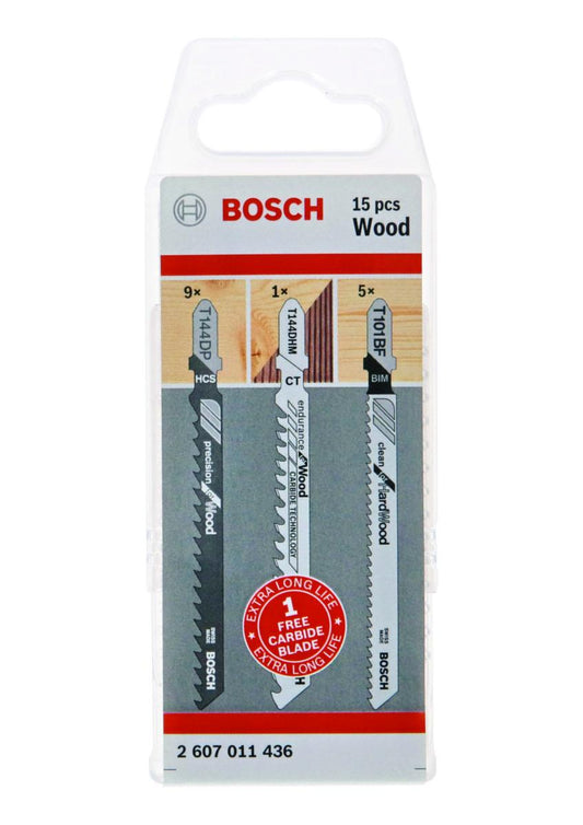 Stikksagbladsett Bosch for Tre fra Bosch