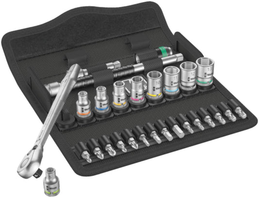 Pipenøkkelsett Wera 1/4" 8100 SA 8 28pk