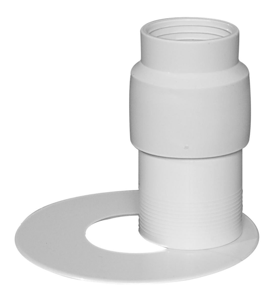 Vannlås med veggrosett hvit, Faluplast