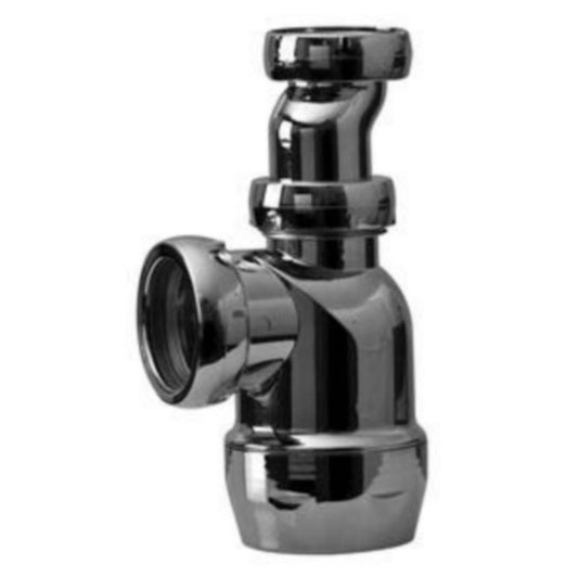 Flaskevannlås krom, Faluplast