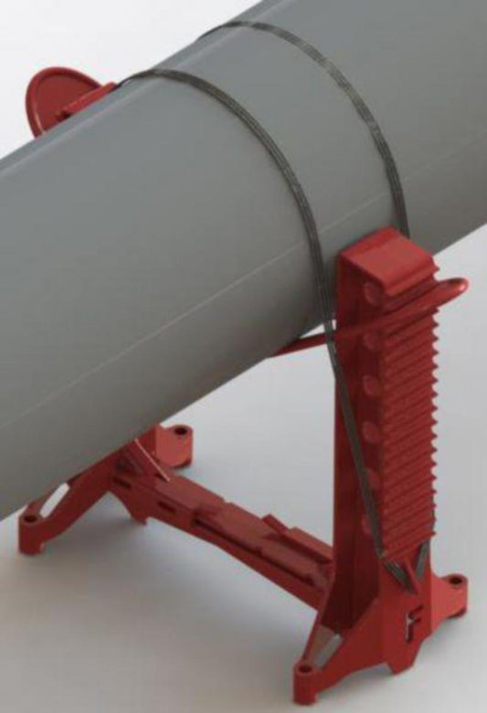 Rørstøtte rød, Faluplast