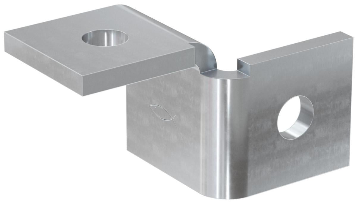 Monteringsdel FUF 180°L, FUS skinnesystem, fischer