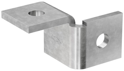Monteringsdel FUF 180°L, FUS skinnesystem, fischer