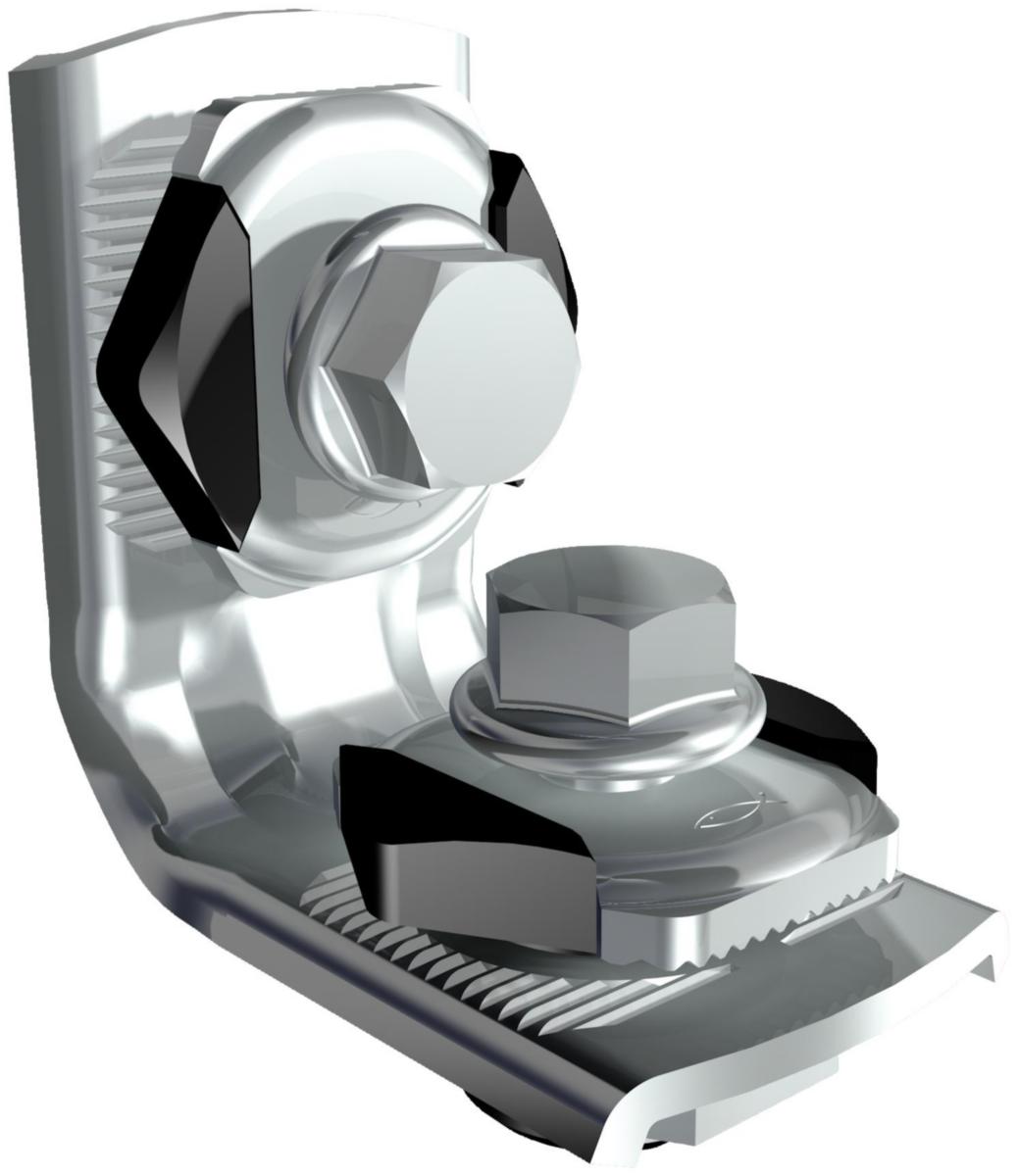 Vinkelbrakett MW Clix 90°, elforzinket, FLS skinnesytem, fischer