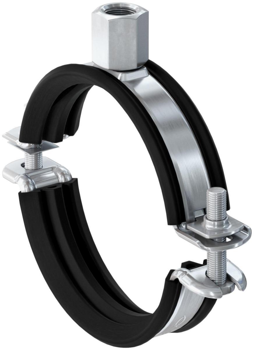 Rørklammer Universal FRS-L m/dempegummi, elforzinket, fischer