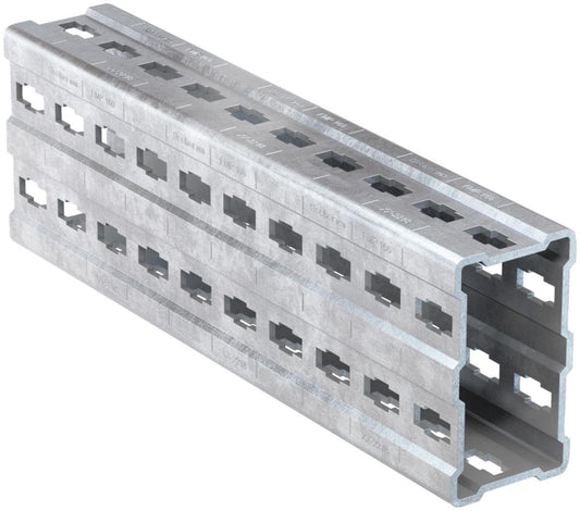 Montasjeskinne FMP 160, varmforzinket, FMS skinnesystem, fischer