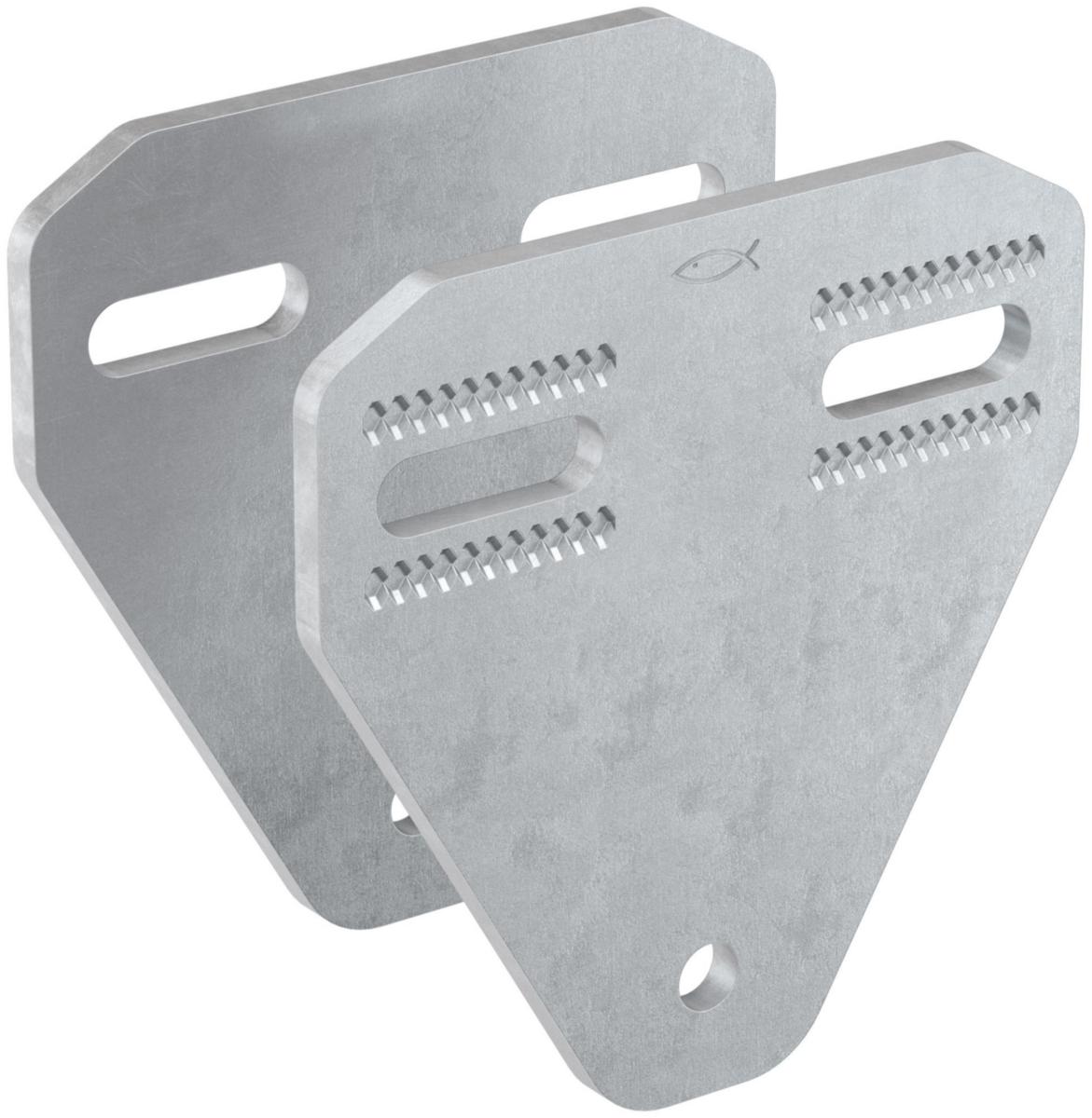 Brakett FMVB P, elforzinket, FMS skinnesystem, fischer