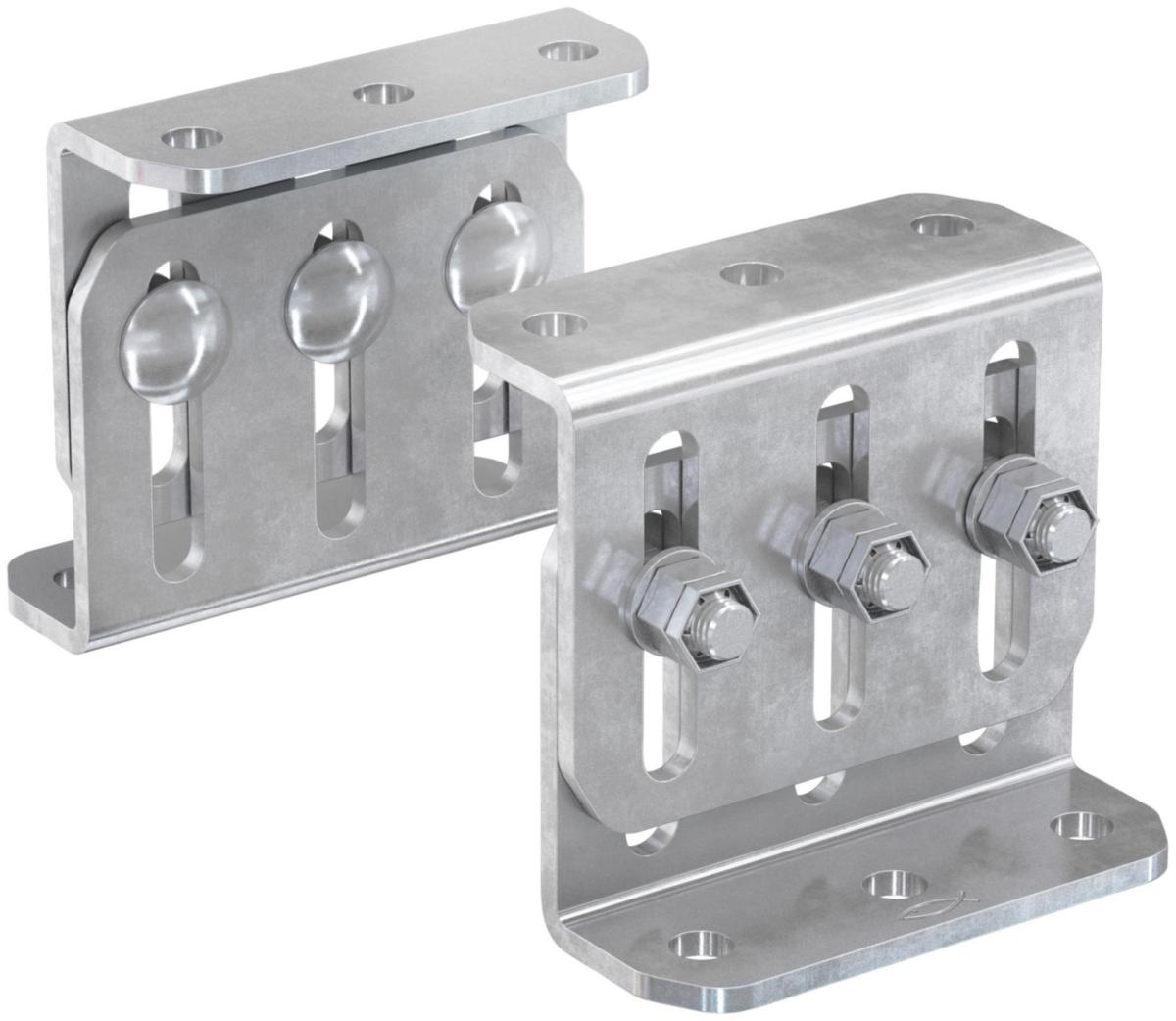 Fastpunkt FMFS, varmforzinket, FMS skinnesystem, fischer