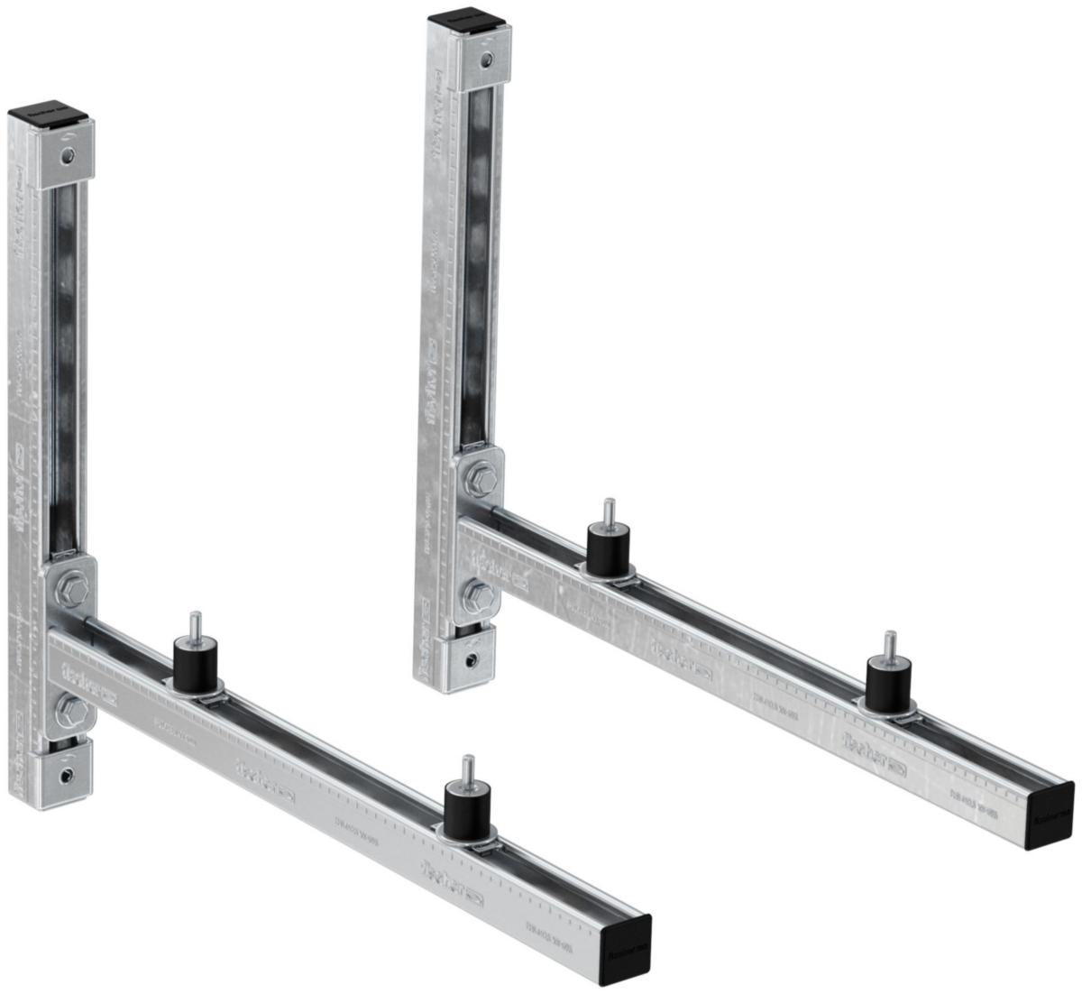 Brakettsett KSU S m/lydisolering, elforzinket, fischer