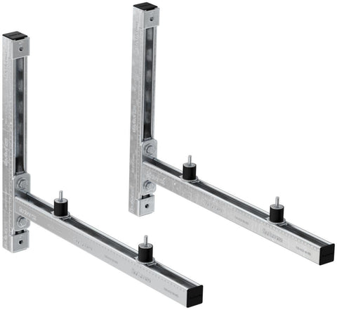 Brakettsett KSU S m/lydisolering, elforzinket, fischer