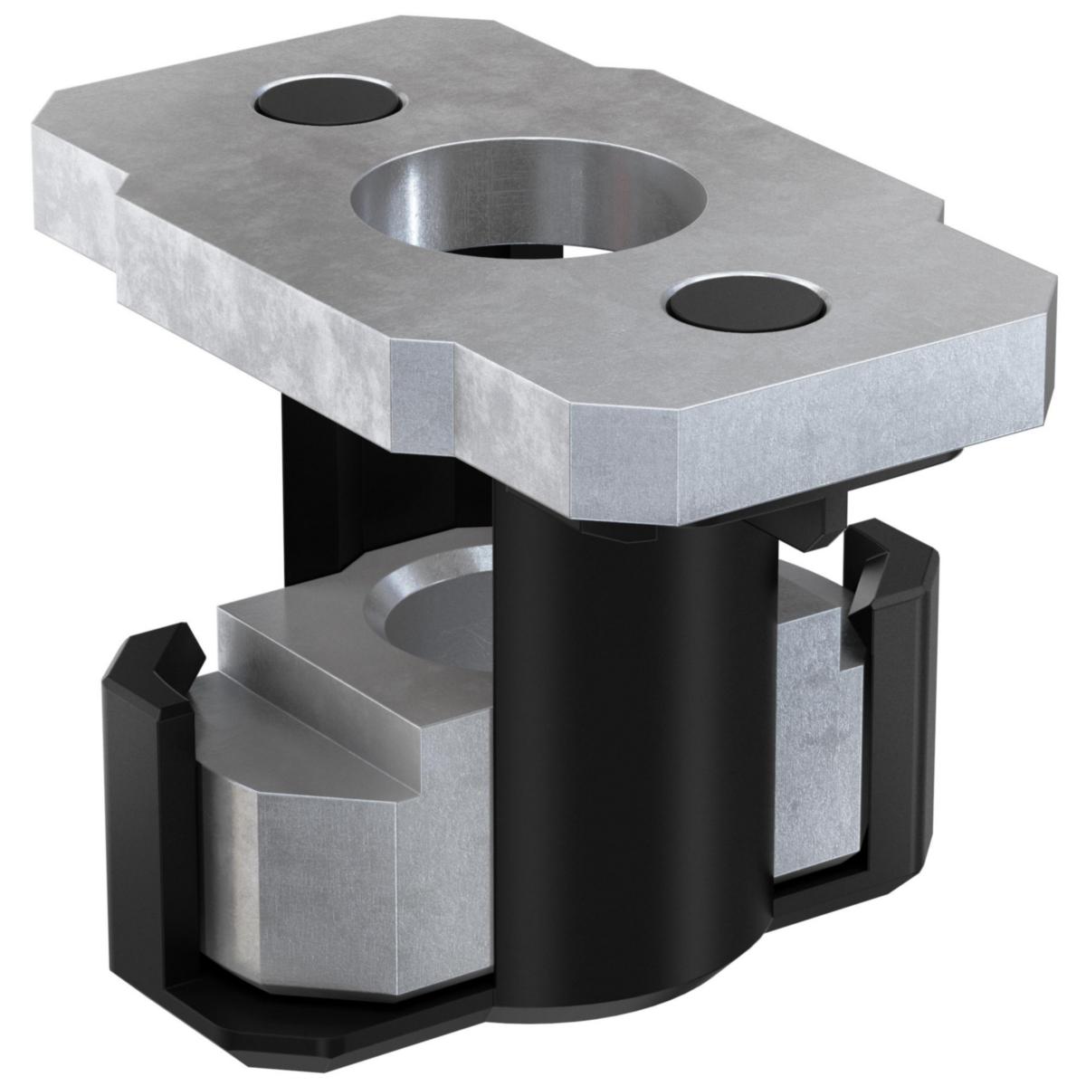 Montasjemutter FMHI, innvendig gjenger, FMS skinnesystem, fischer