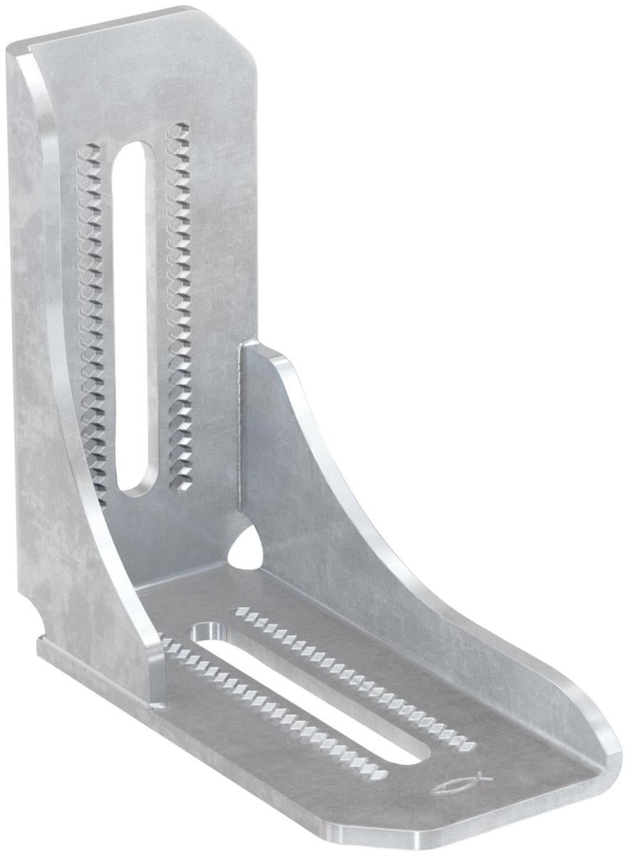 Vinkelforbindelse FMA 4, varmforzinket, FMS skinnesystem, fischer