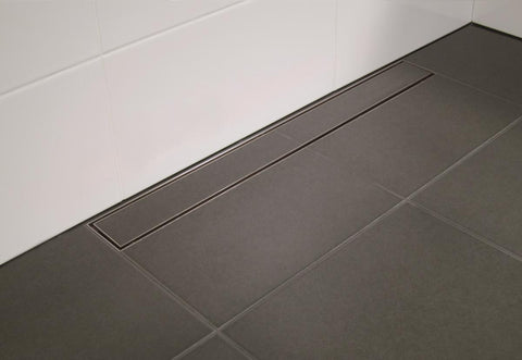 Sluk med lavt sideutløp Purus Line Tile - Ø50