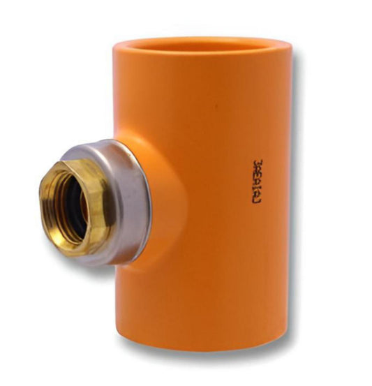 T-rør 90° m/adapter TorqueSafe CPVC f/sprinkler - GPA Flowsystem