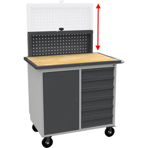 Verktøytavle SM heisbar med lås - Sarpsborg Metall