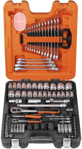 Pipenøkkelsett Bahco S87+7, 94 deler