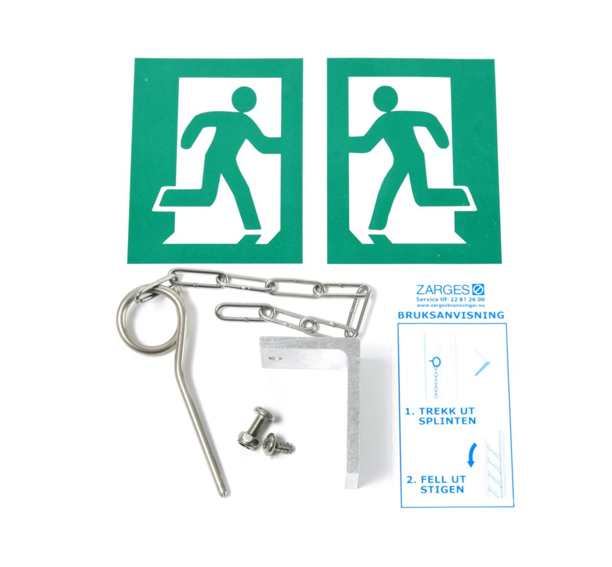 Toppdeksel og utløser for brannstige - Eurostigen