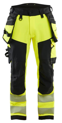 Håndverksbukse 4X Blåkläder 1122 HiVis kl.2