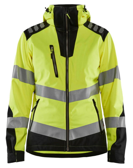 Softshelljakke dame Blåkläder 4791 HiVis kl.2
