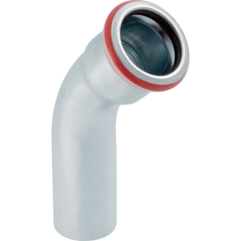 Bend 45º m/1 muffe galvanisert, Mapress