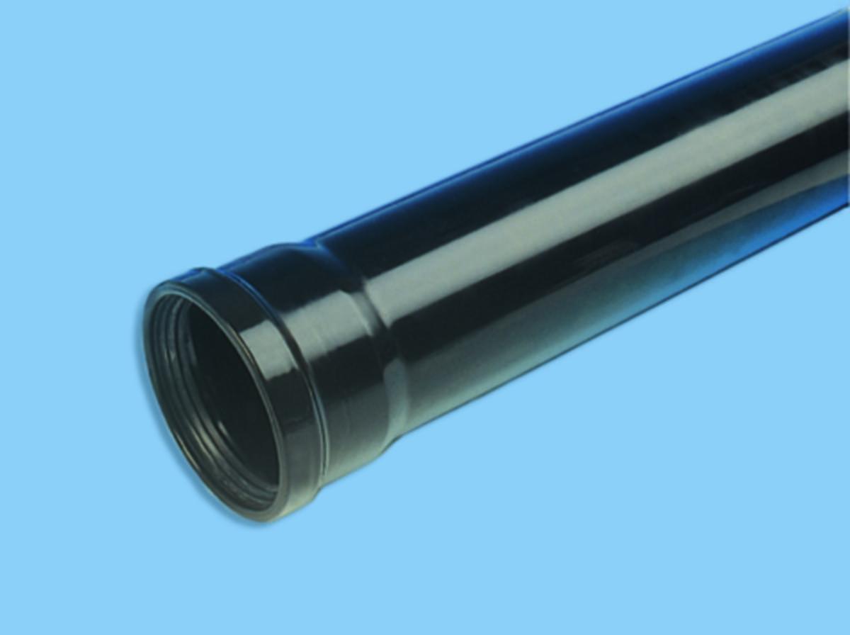 Overvannsrør PVC SN8, svart, Powelock pakning Wavin