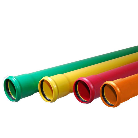 Protectline Kabelrør PVC, rød, Pipelife
