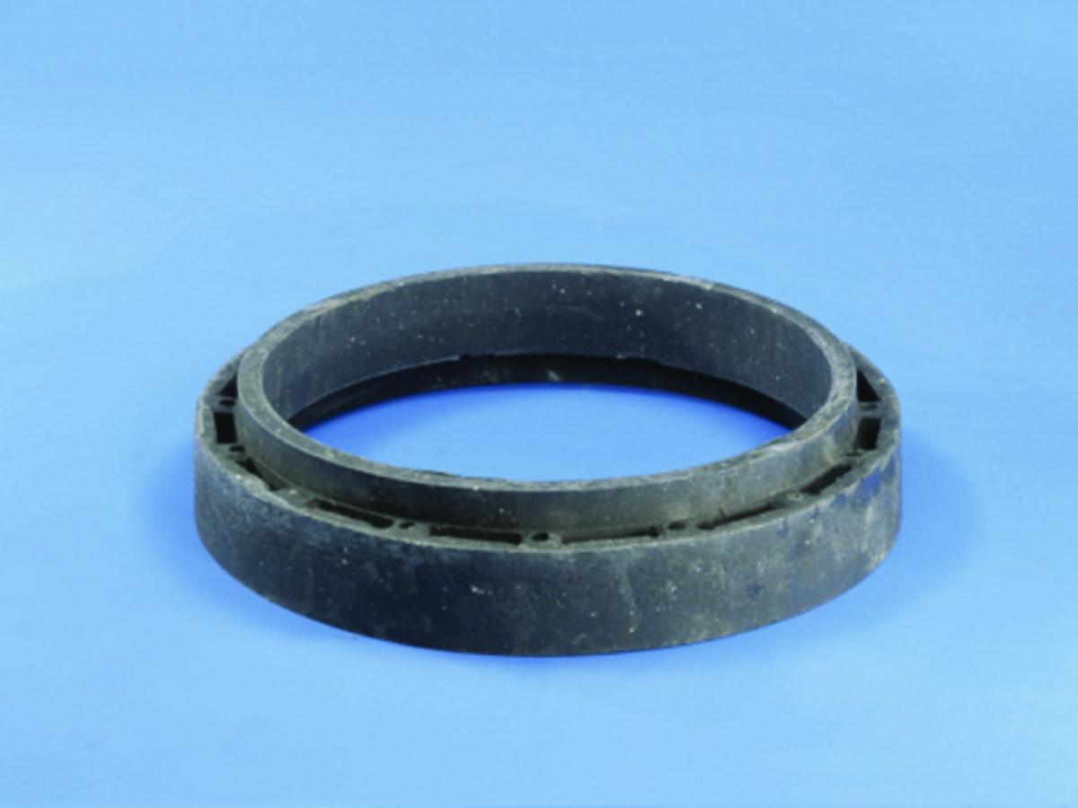 Tegra 1000 topp-/justeringsring, svart Wavin