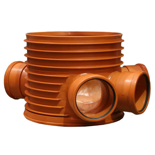 Inspeksjonskum T2, dobbelgren PRO f/630 stigerør - Pipelife