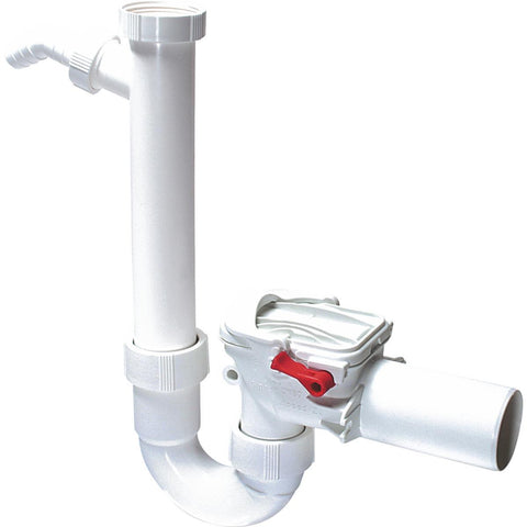 Mekanisk tilbakeslagsventil m/ vannlås og dobl.klaff Staufix Siphon - Kessel