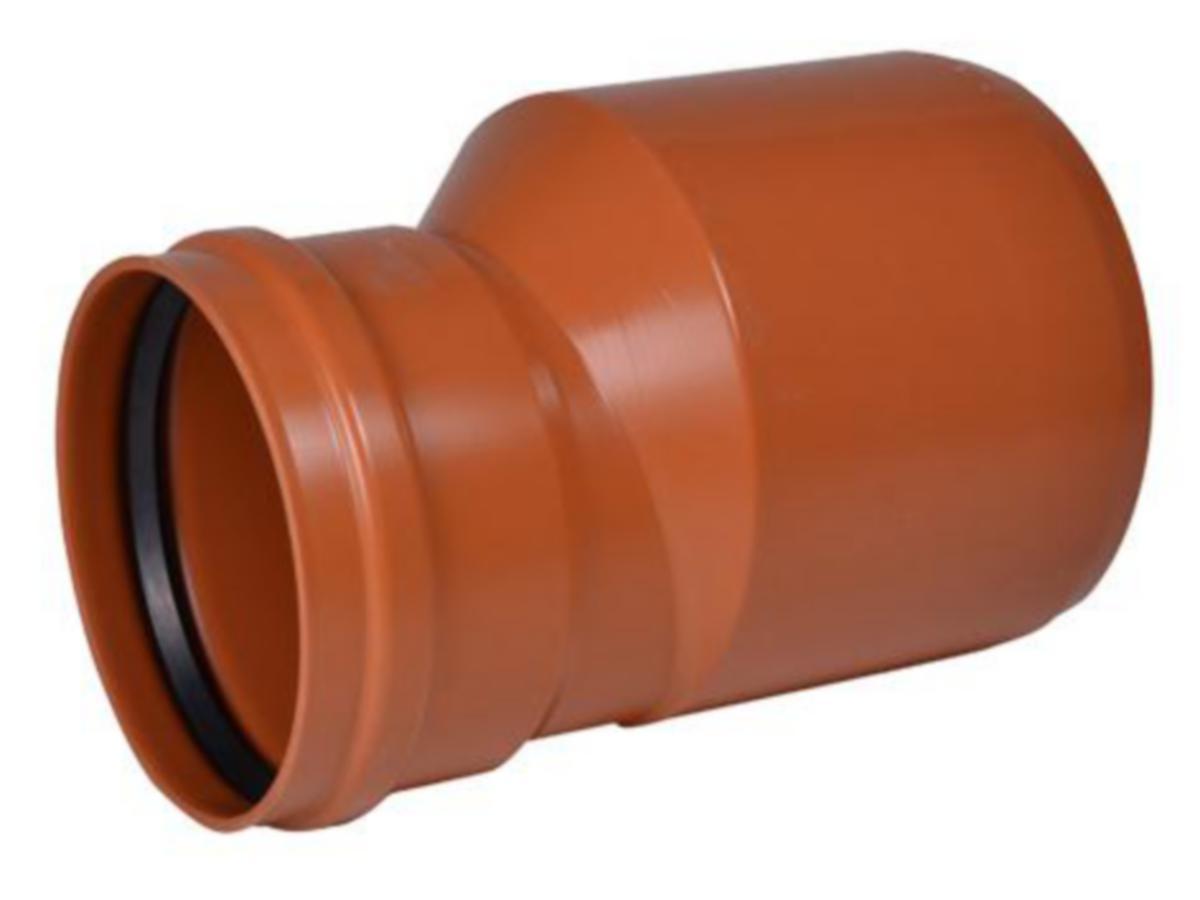 Eksentrisk overgang PVC, Wavin