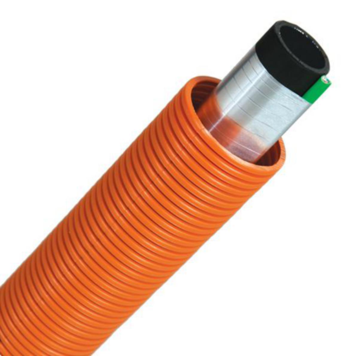 Rør PE100 T300 trykkavløp m/grønn ohmsk varmekabel - Pipelife