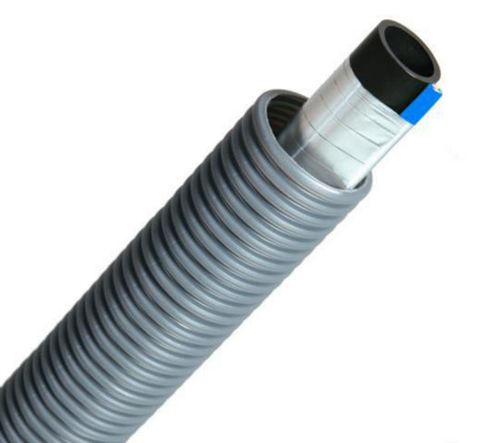 Rør PE100 T75 vann m/blå ohmsk varmekabel - Pipelife