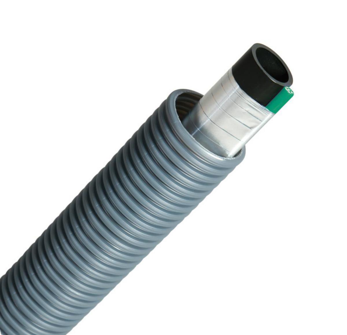 Rør PE100 T300 vann m/grønn ohmsk varmekabel - Pipelife