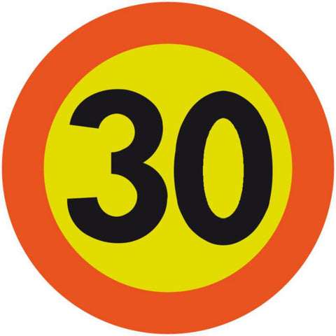 Skilt fartsgrense 30, nr. 362 - a-collection