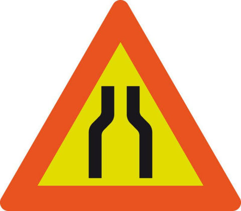 Skilt smalere veg, nr.106.1 - a-collection