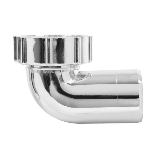 Bend 88° med hettemutter krom, Smartline