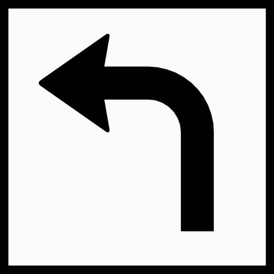 Skilt svingpil venstre, nr. 810 - a-collection