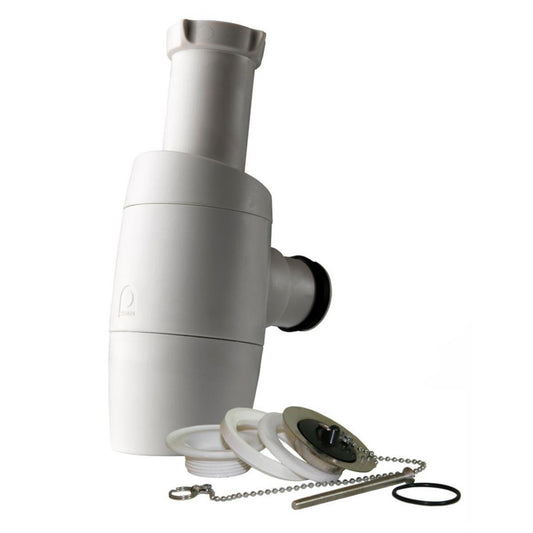 Vannlås Smartline m/ servantsil Hvit - Pipelife