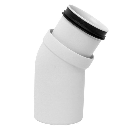 Bend 30° med nippel hvit, Smartline