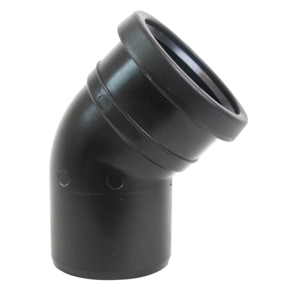 Bend 45° svart PP, Pipelife