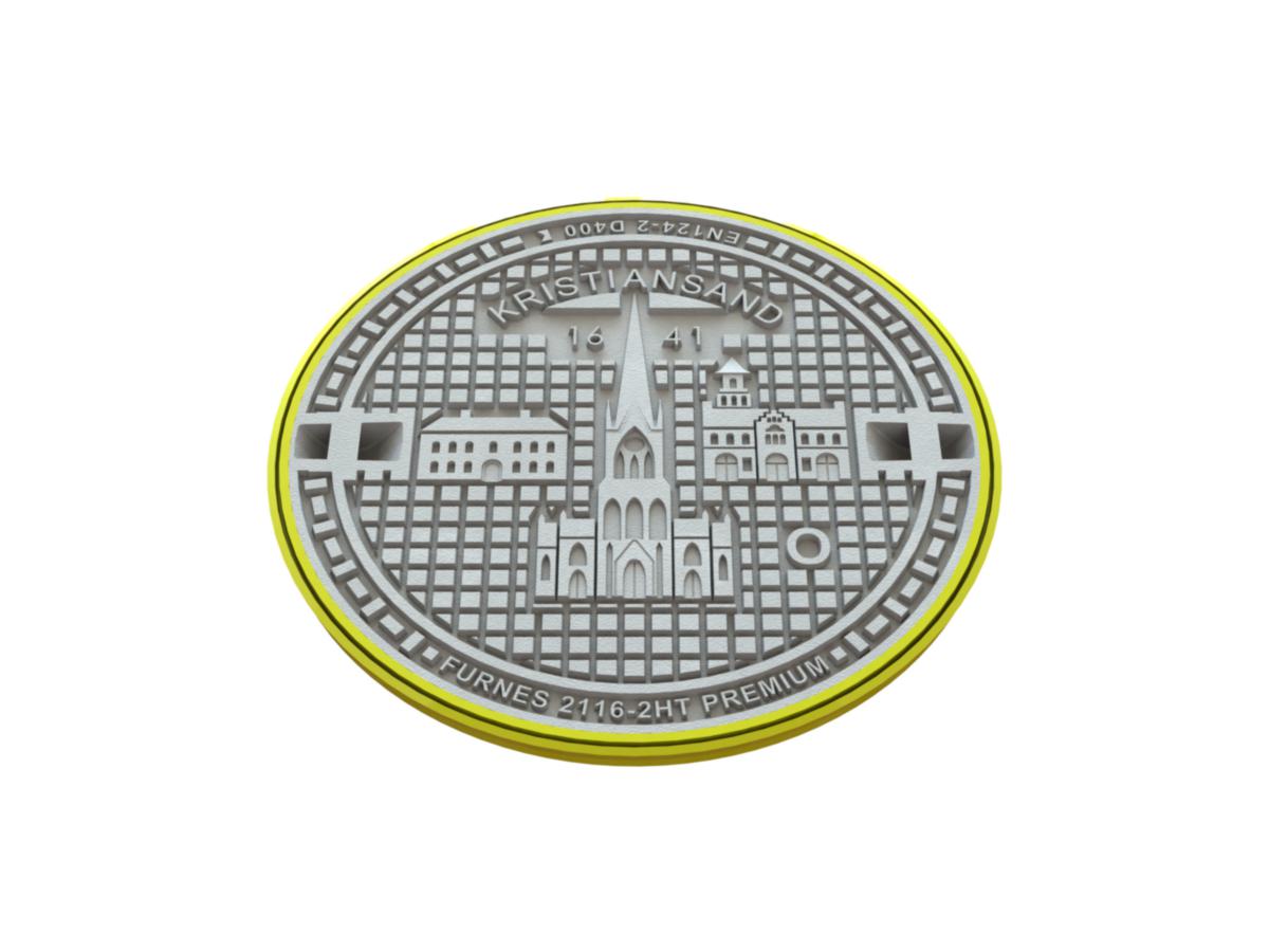 Kumlokk Premium 2116HT, med Kristiansand logo, Furnes